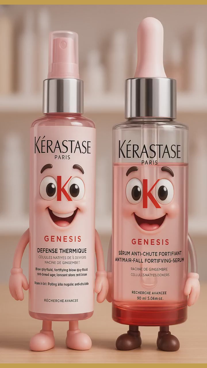 Video kerastase-genesis-duo-anticaida-y-proteccion-termica-defense-thermique-150-ml-serum-antichute-90-ml