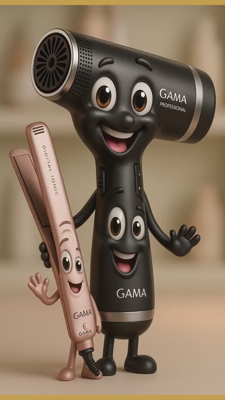 Video gama-italy-kit-brillo-3d-therapy-secadora-profesional-plancha-ceramica-ion