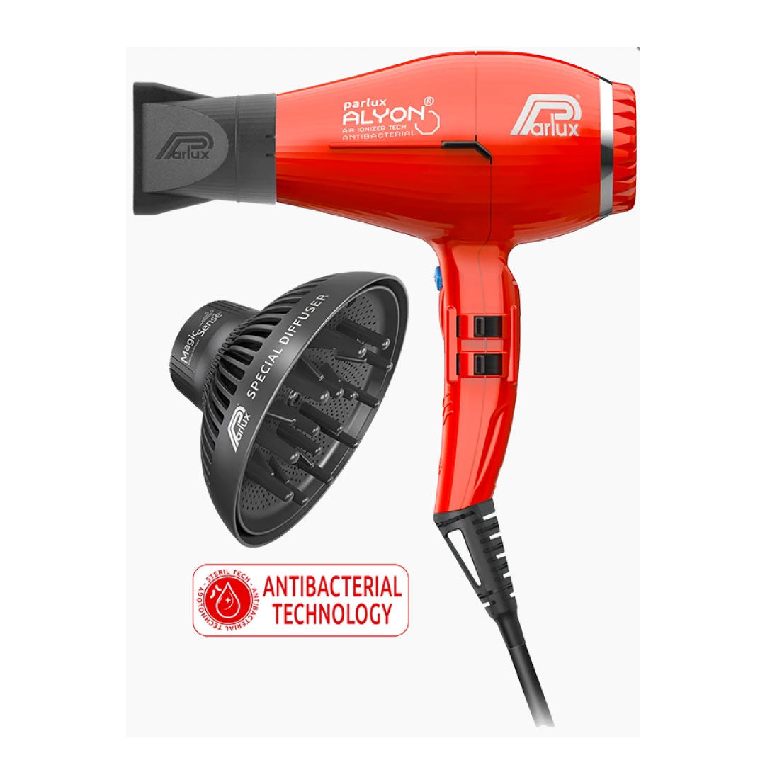 Pack Secadora Parlux Alyon Red con Difusor Profesional Salón Iónica 2250W