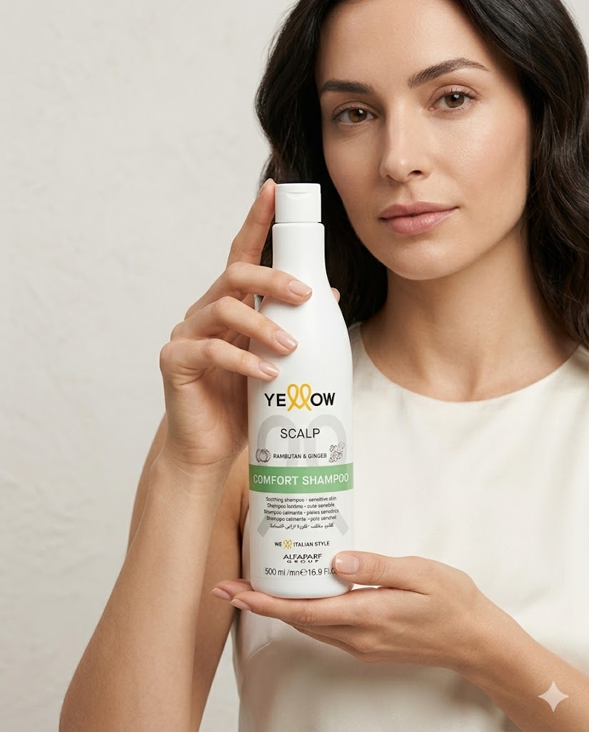 Shampoo Yellow Scalp Comfort – Cuero Cabelludo Sensible 500ml
