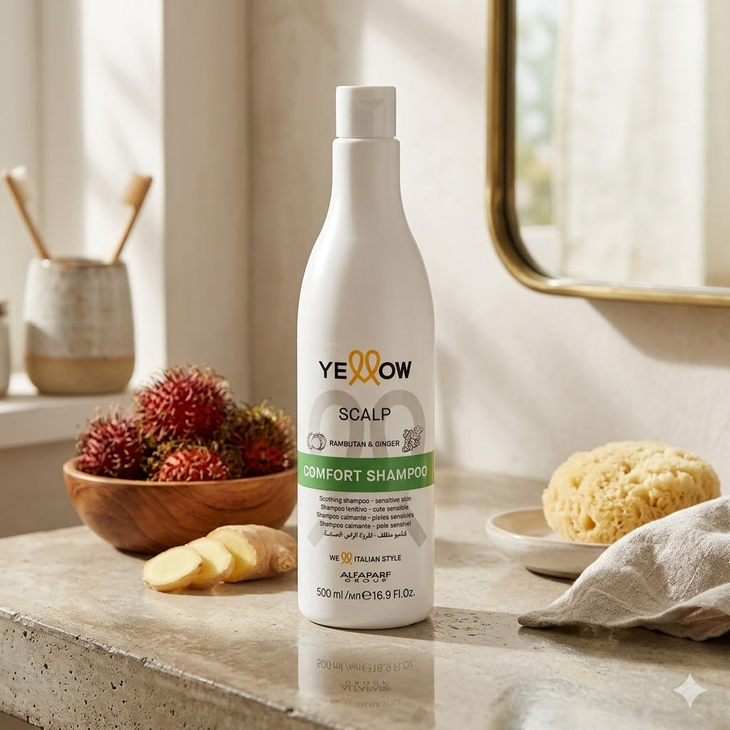 Shampoo Yellow Scalp Comfort – Cuero Cabelludo Sensible 500ml