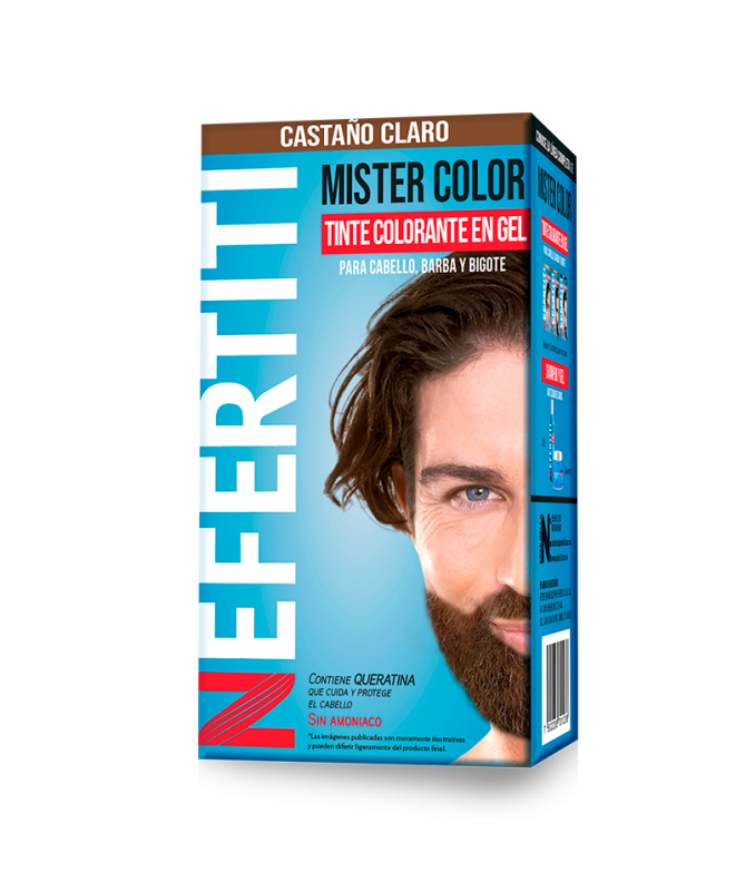 NEFERTITI KIT MISTER COLOR CASTAÑO CLARO 30 ML C/U