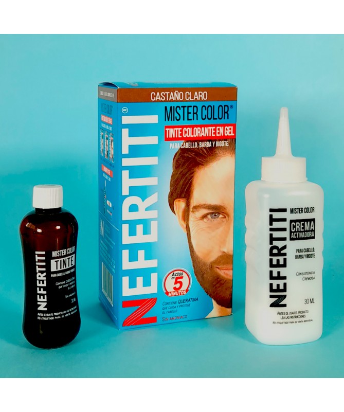 NEFERTITI KIT MISTER COLOR CASTAÑO CLARO 30 ML C/U