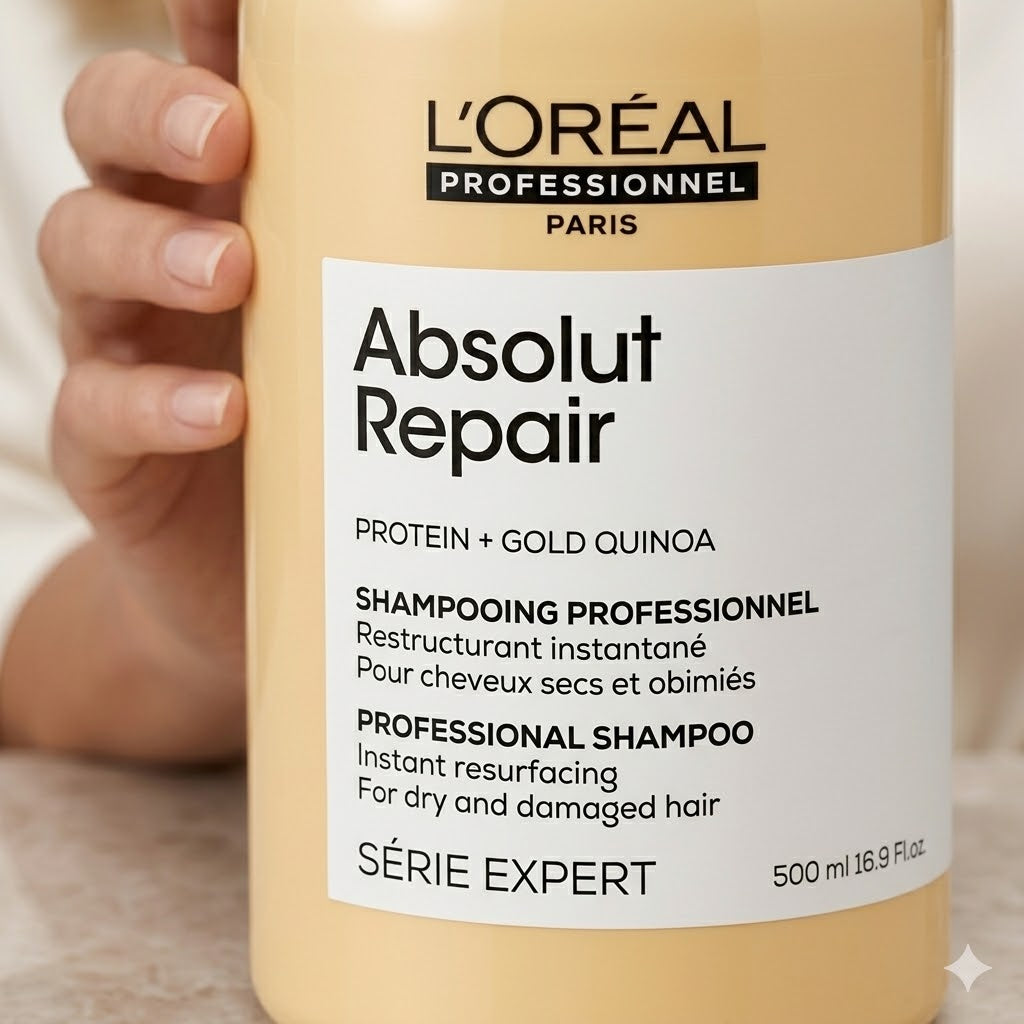 Shampoo L'Oréal Absolut Repair – Reparación Cabello Dañado 500 ml