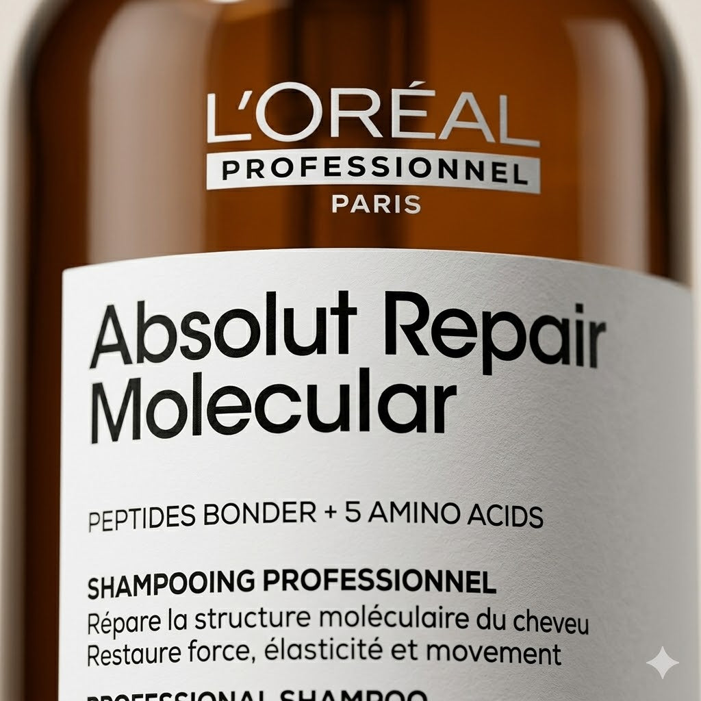 Shampoo L'Oréal Absolut Repair Molecular – Reconstrucción del Cabello Dañado 500 ml