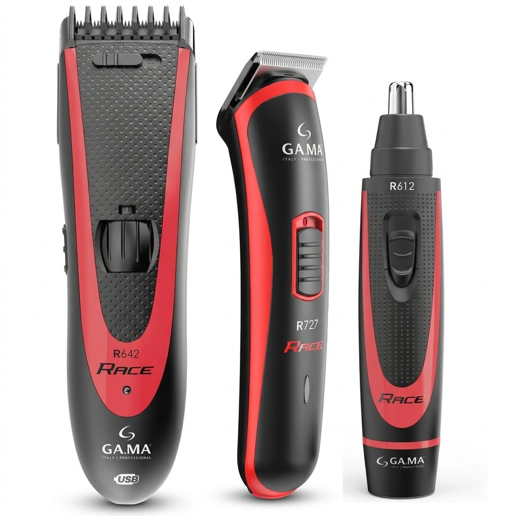 Rasuradora GAMA Race Recargable Inalámbrica Profesional Barber