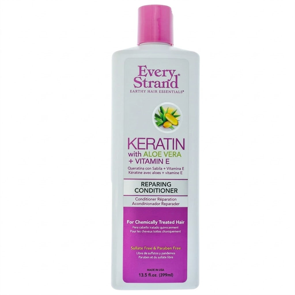 Acondicionador Every Strand Keratin & Aloe Vera 399 ml – Reparador con Vitamina E