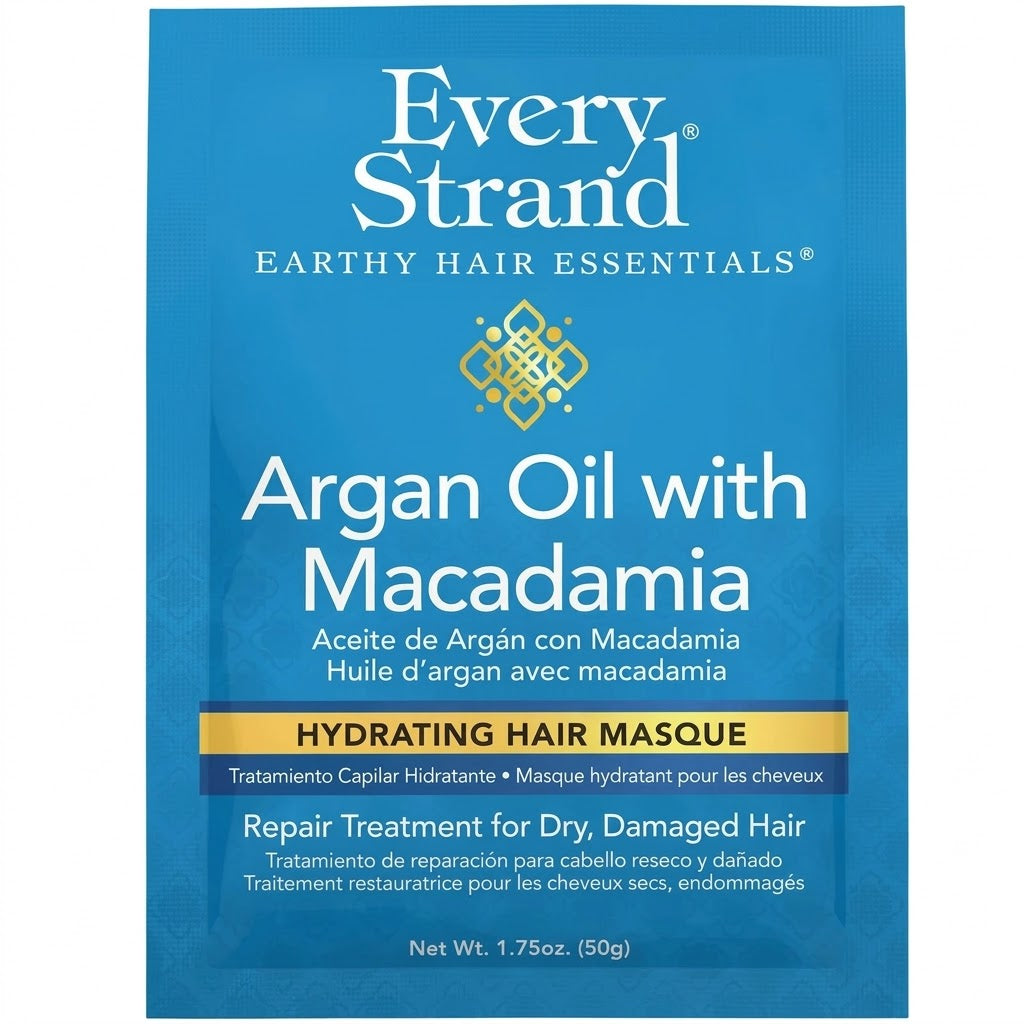 Mascarilla Every Strand Argan Oil & Macadamia 50 g – Sobre Reparador Cabello Dañado