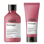 Duo L'Oréal Pro Longer Filler-A100 + Amino Acid – Shampoo y Acondicionador Cabello Largo