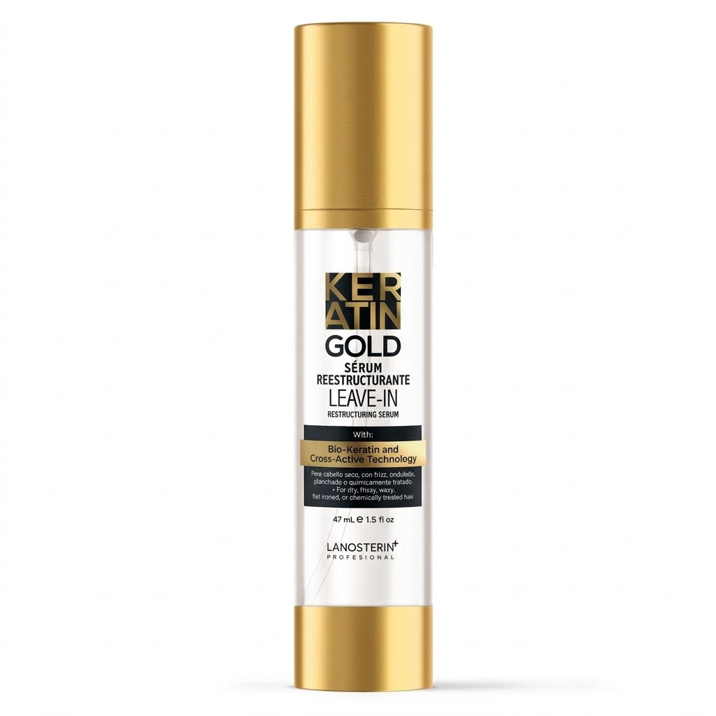 Sérum Keratin Gold Reestructurante 47 ml – Tratamiento Intensivo con Keratina