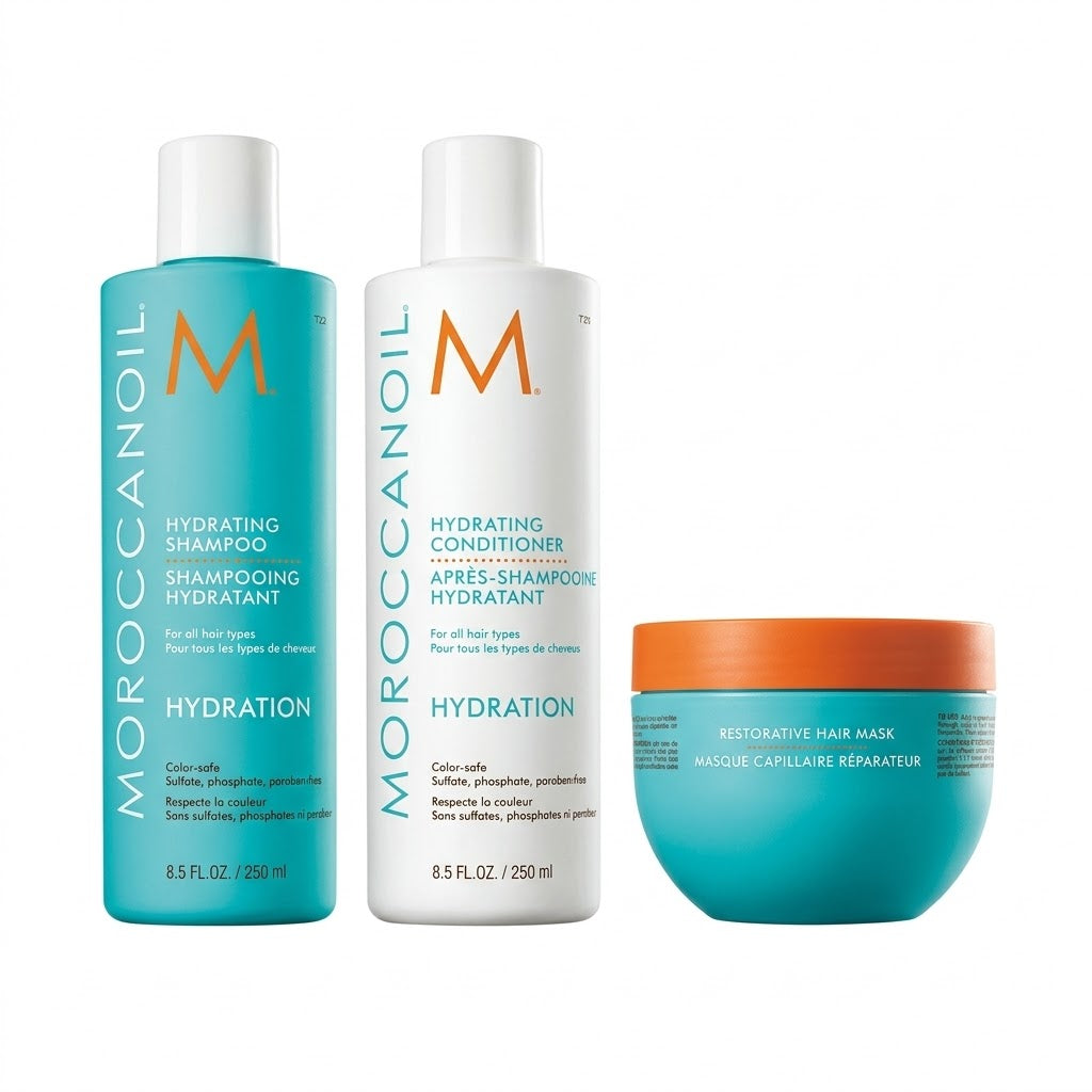 Combo Hidratación Total Moroccanoil Shampoo + Conditioner + Mask