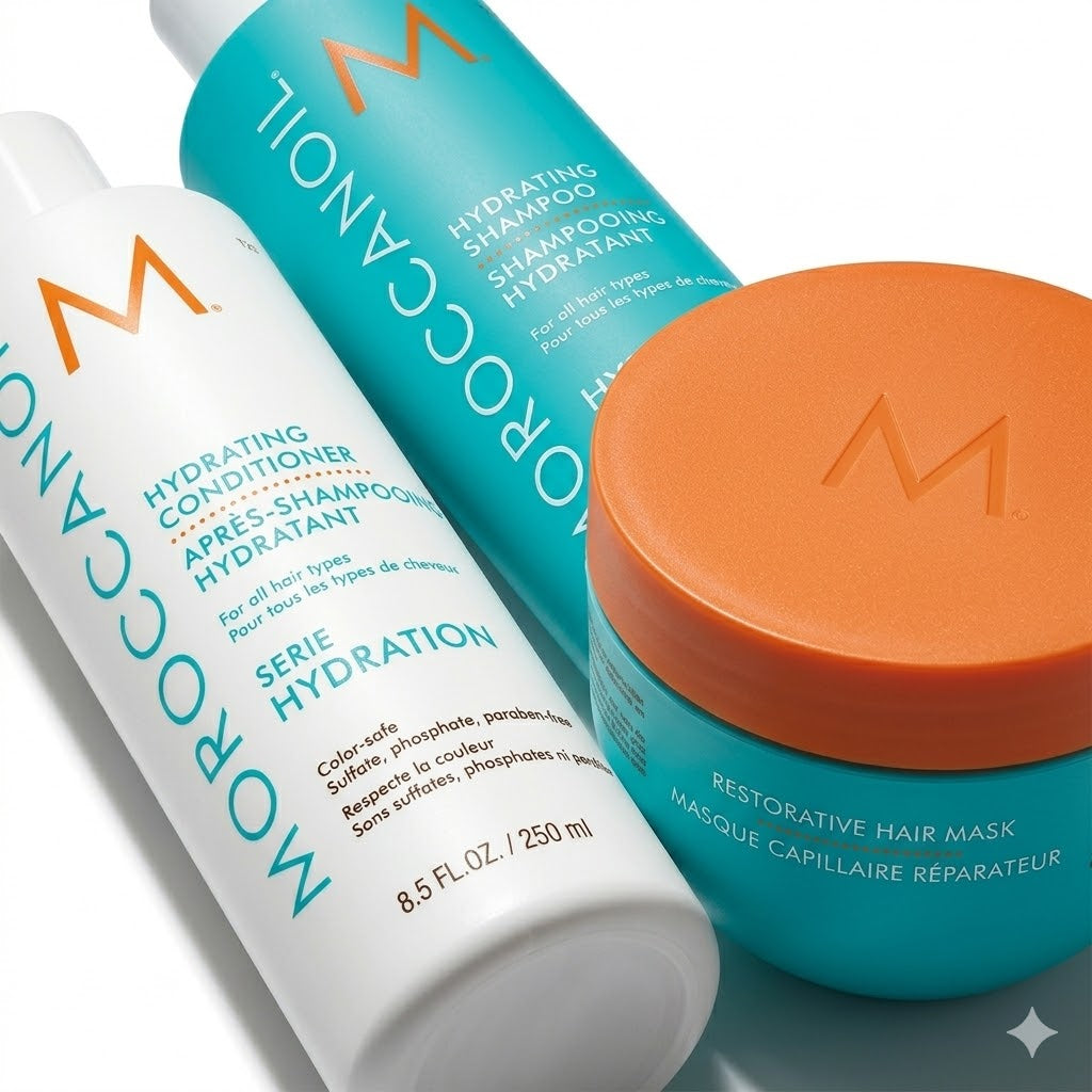Combo Hidratación Total Moroccanoil Shampoo + Conditioner + Mask