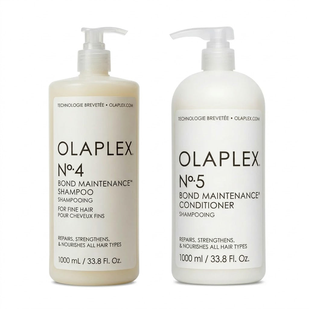OLAPLEX BOND MAINTENANCE DUO - SHAMPOO Nº4 FINE HAIR + CONDITIONER Nº5 PROFESSIONAL REPAIR 1000ML EACH