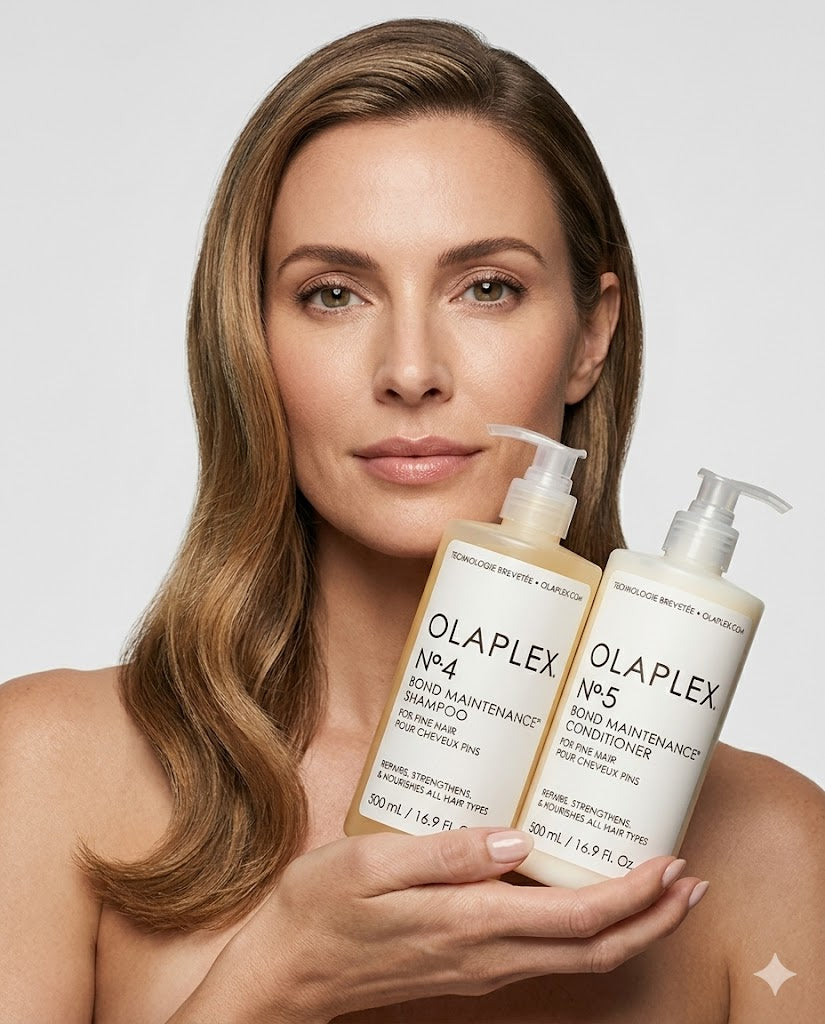 OLAPLEX BOND MAINTENANCE DUO - SHAMPOO Nº4 FINE HAIR + CONDITIONER Nº5 PROFESSIONAL REPAIR 1000ML EACH