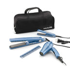 Combo BaByliss Plancha Mini + Secadora Mini Nano Titanium Viaje Portátil