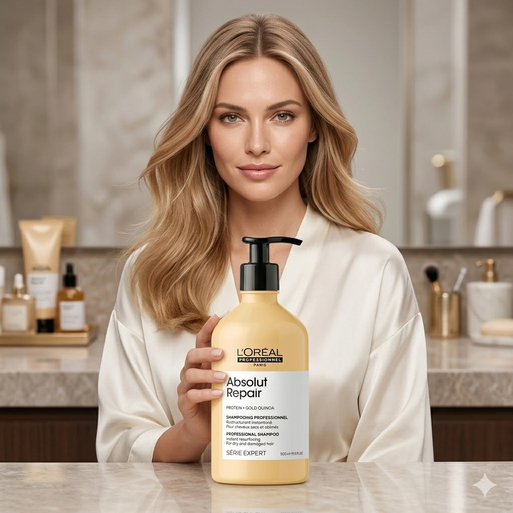 Shampoo L'Oréal Absolut Repair – Reparación Cabello Dañado 500 ml