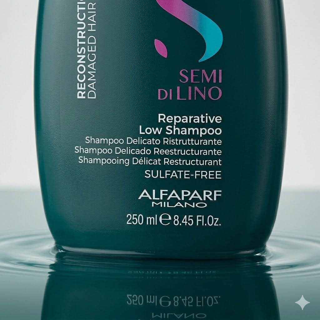 ALFAPARF SEMI DI LINO RECONSTRUCTION DUO - REPARATIVE LOW SHAMPOO & MASK