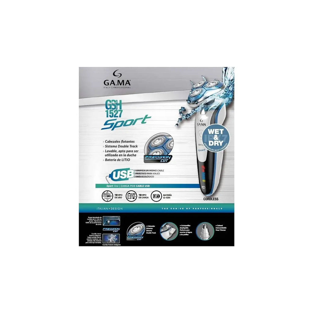 Rasuradora GAMA GSH Shaver Profesional Recargable Barber Inalámbrica